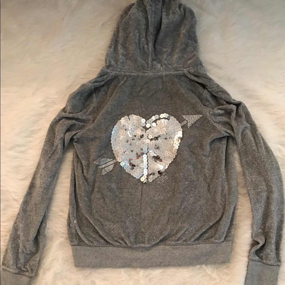 Victoria Secret - PINK - Gray Sweatshirt